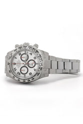 Rolex Cosmograph Daytona White Gold Silver Dial Watch 116509